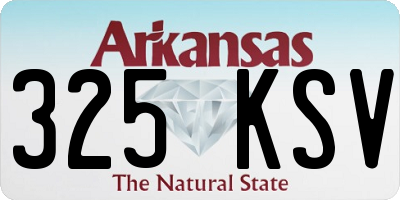 AR license plate 325KSV