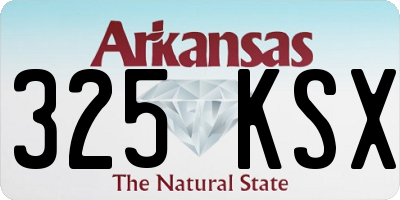 AR license plate 325KSX