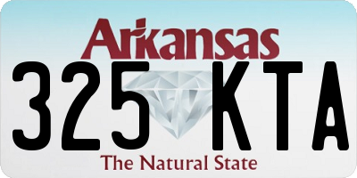 AR license plate 325KTA