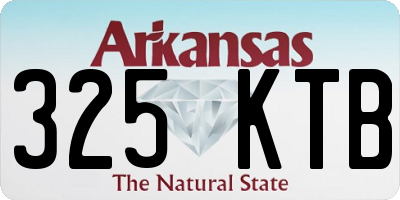 AR license plate 325KTB