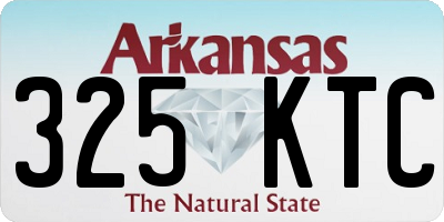 AR license plate 325KTC