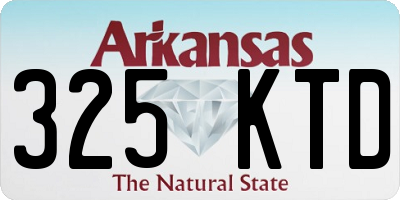 AR license plate 325KTD