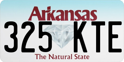 AR license plate 325KTE