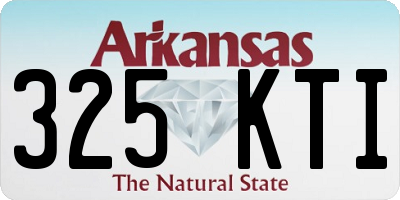 AR license plate 325KTI