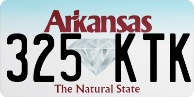 AR license plate 325KTK