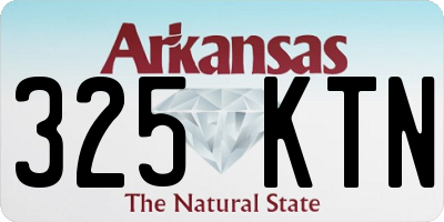 AR license plate 325KTN