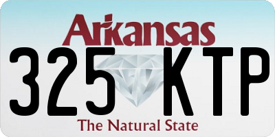 AR license plate 325KTP