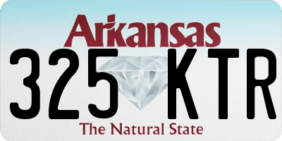 AR license plate 325KTR