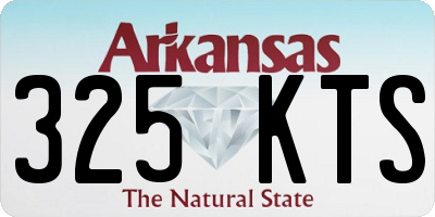 AR license plate 325KTS