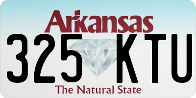 AR license plate 325KTU