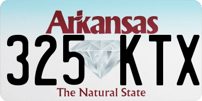 AR license plate 325KTX