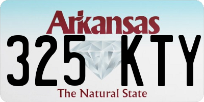 AR license plate 325KTY