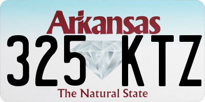 AR license plate 325KTZ