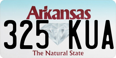 AR license plate 325KUA