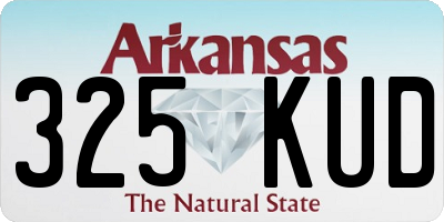 AR license plate 325KUD