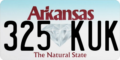 AR license plate 325KUK