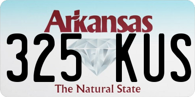 AR license plate 325KUS