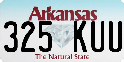 AR license plate 325KUU
