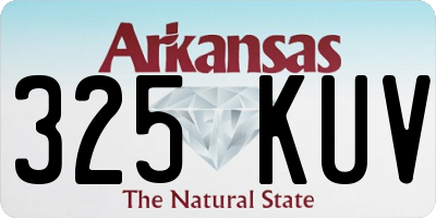 AR license plate 325KUV