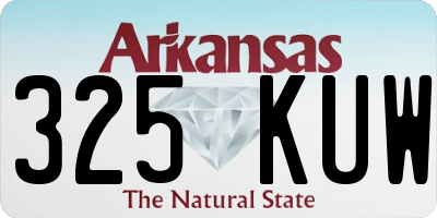 AR license plate 325KUW