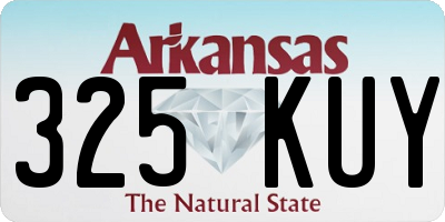 AR license plate 325KUY