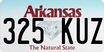 AR license plate 325KUZ