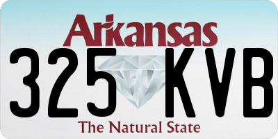 AR license plate 325KVB