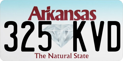 AR license plate 325KVD