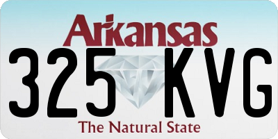 AR license plate 325KVG