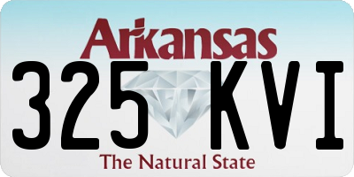 AR license plate 325KVI
