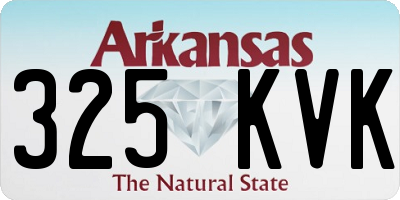 AR license plate 325KVK