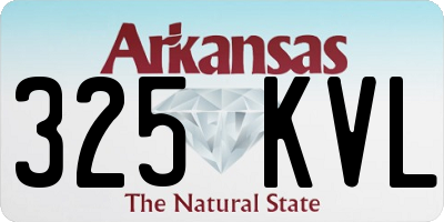 AR license plate 325KVL