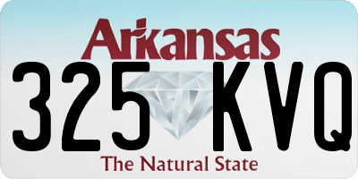 AR license plate 325KVQ