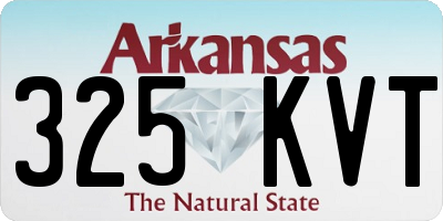 AR license plate 325KVT