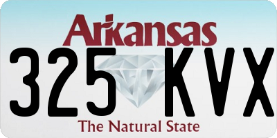 AR license plate 325KVX