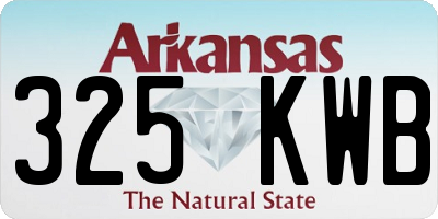AR license plate 325KWB
