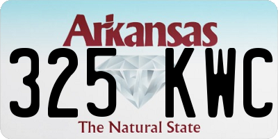 AR license plate 325KWC