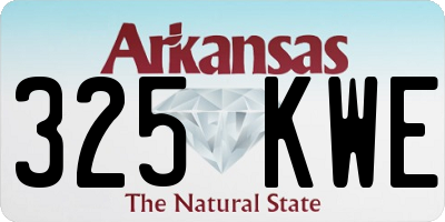 AR license plate 325KWE