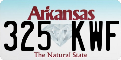 AR license plate 325KWF