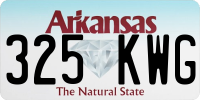 AR license plate 325KWG