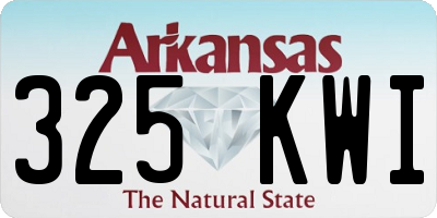 AR license plate 325KWI