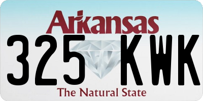 AR license plate 325KWK
