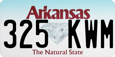 AR license plate 325KWM