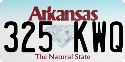 AR license plate 325KWQ