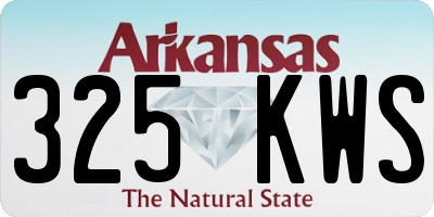AR license plate 325KWS