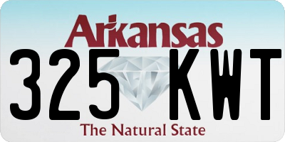 AR license plate 325KWT