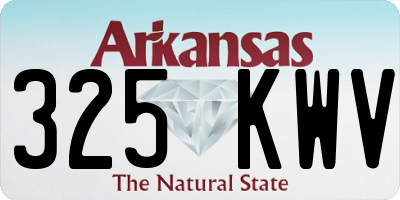 AR license plate 325KWV