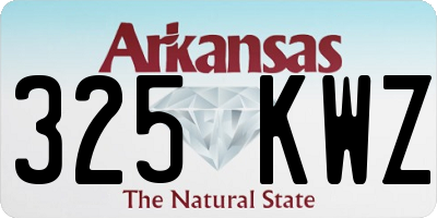 AR license plate 325KWZ