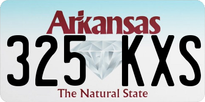 AR license plate 325KXS
