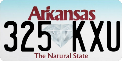 AR license plate 325KXU
